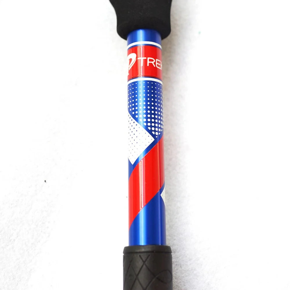 TREKPRO TP601 110-125cm 5-Section Trekking Pole Portable Lightweight Aluminum Alloy Folding Hiking Stick - Blue - 7