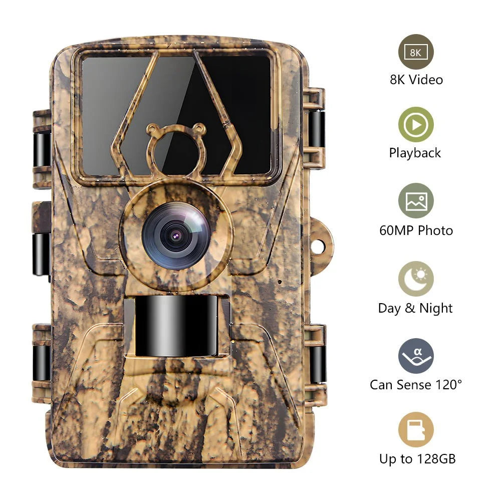 PR801 Ultra Clear 8K Infrared Wildlife Trail Camera Night Vision Hunting Camera - 2