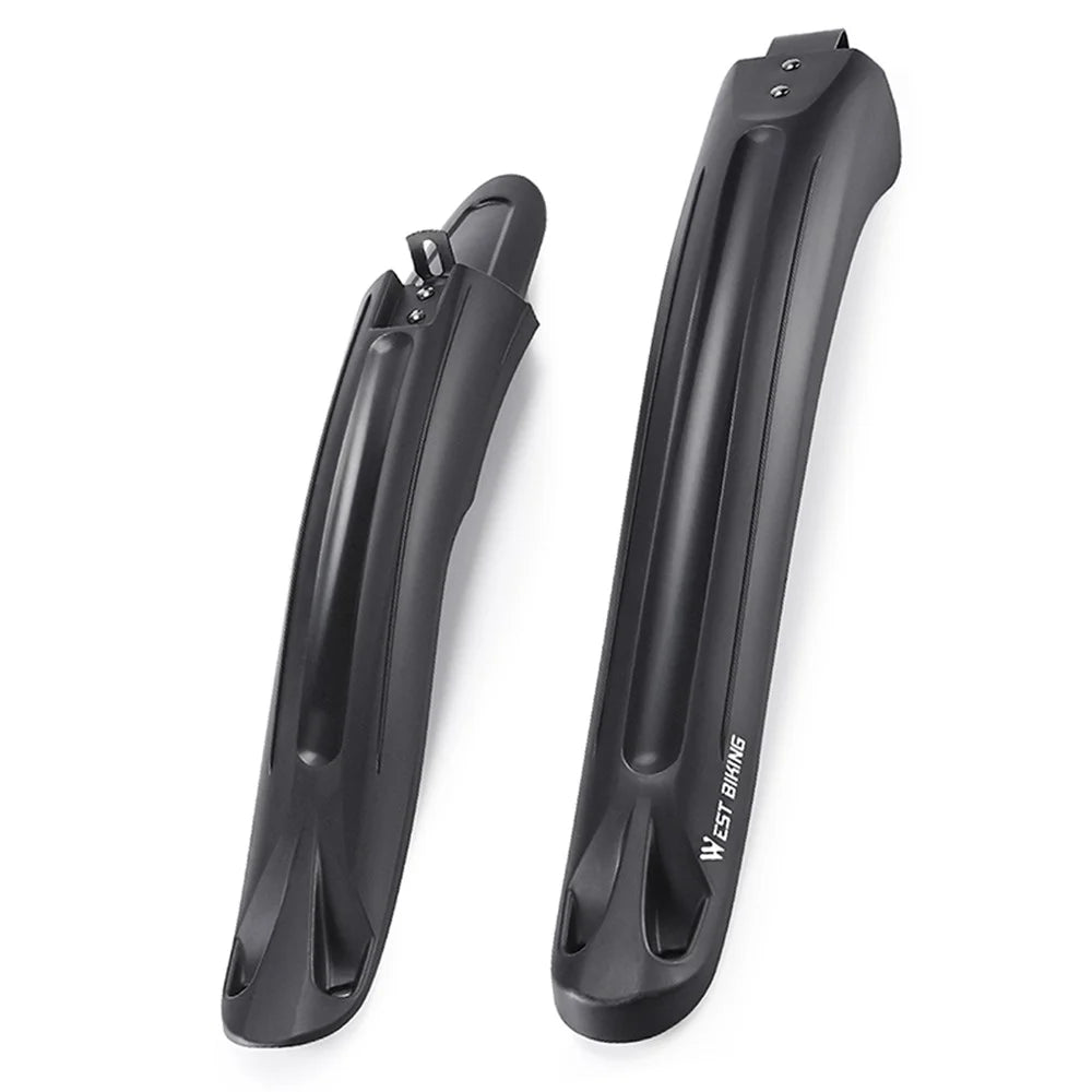 WEST BIKING YP0714028 1 Pair Arc Design Front and Rear Mountain Bike Widened Fenders - 2
