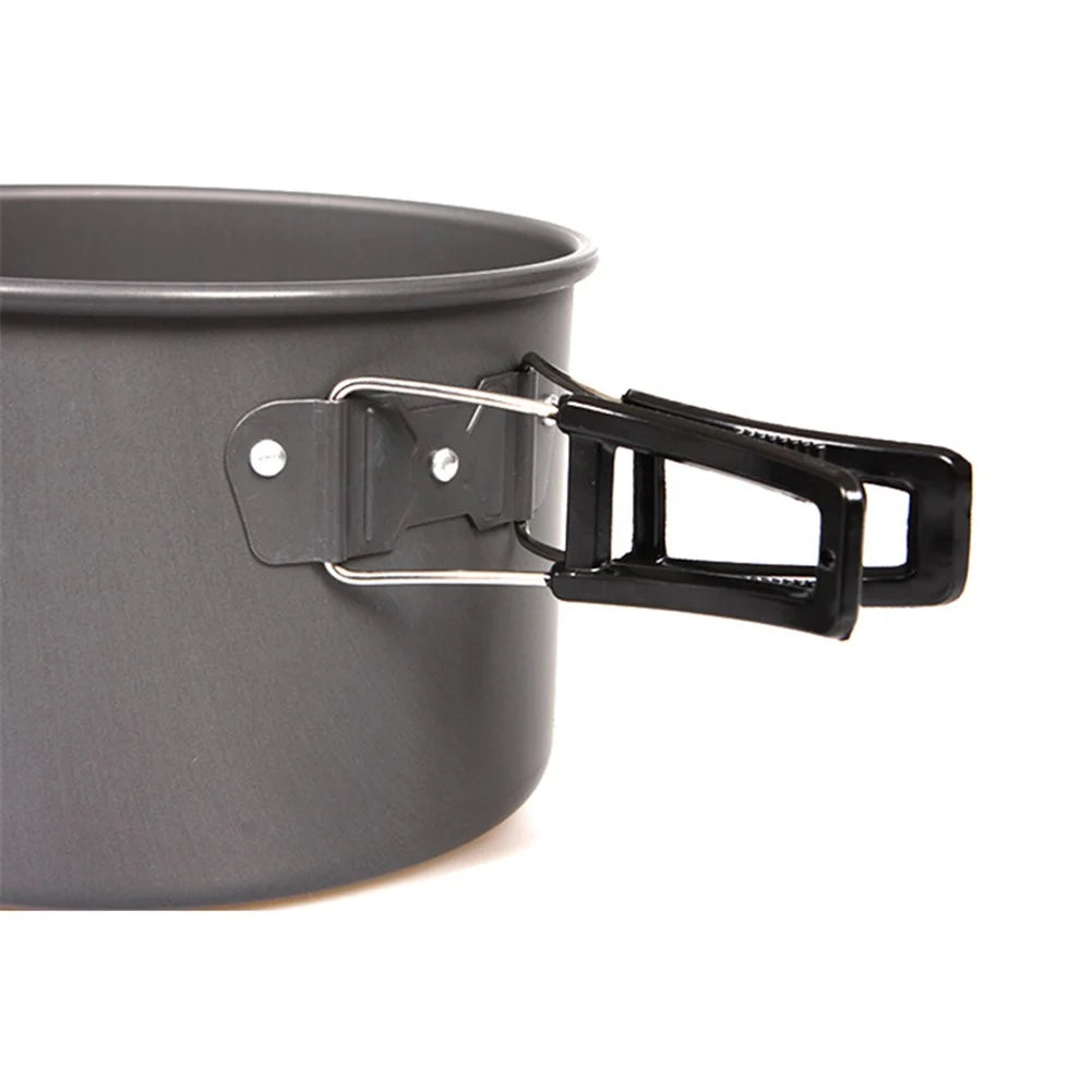 HALIN Aluminum Camping Cookware Outdoor Picnic Boiling Pot Teapot for Cooking Food (BPA-free, No FDA Certified), Size: L - 5