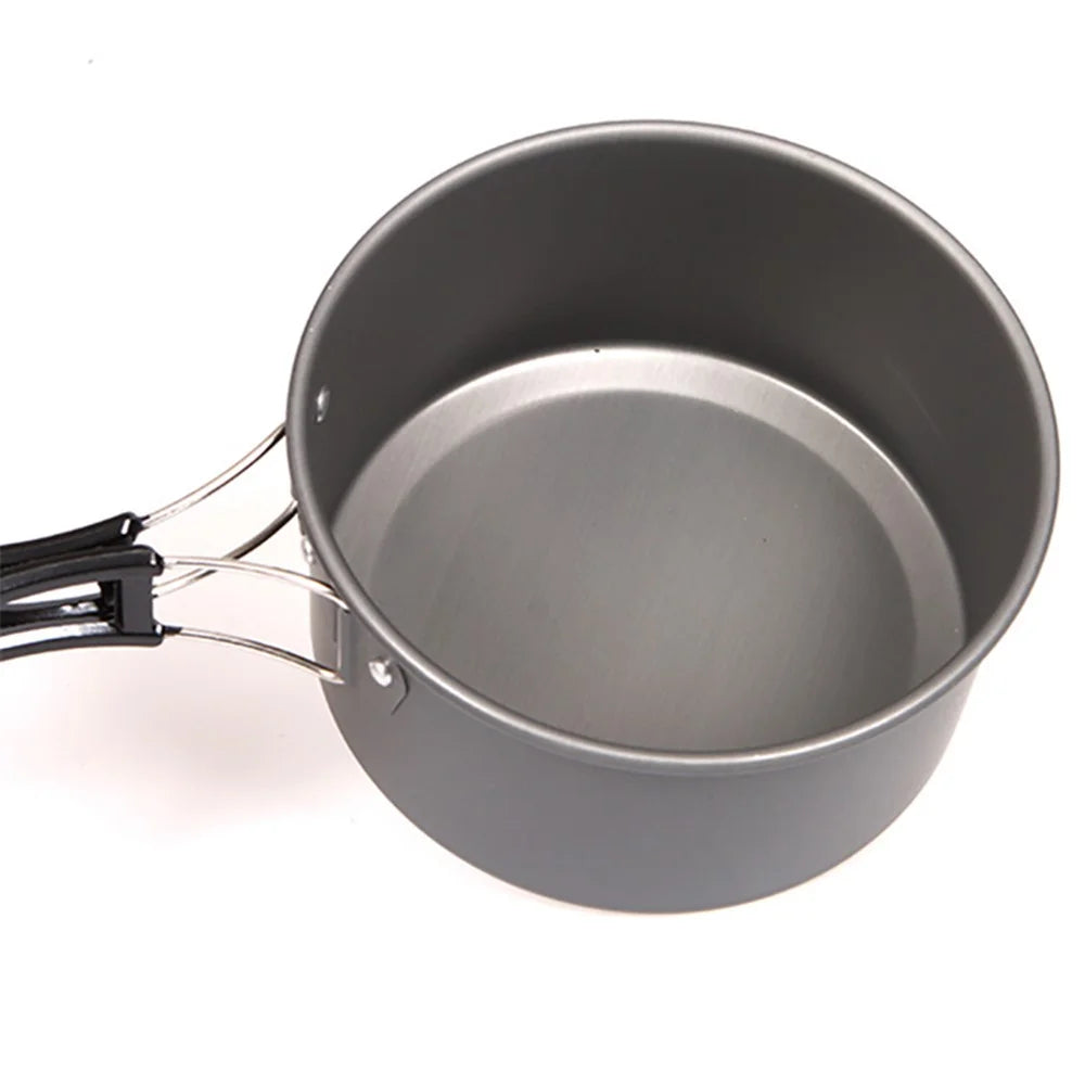 HALIN Cooking Pot Cookware Camping Picnic Outdoor Pan Pot Teapot Backpacking Gear (BPA-free, No FDA Certified), Size: M - 6