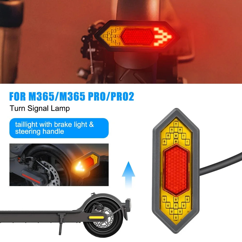 SIXYE LYXM303 For Xiaomi M365 Tail Light Turn Signals LED Safety Warning Scooter Rear Lamp - 5