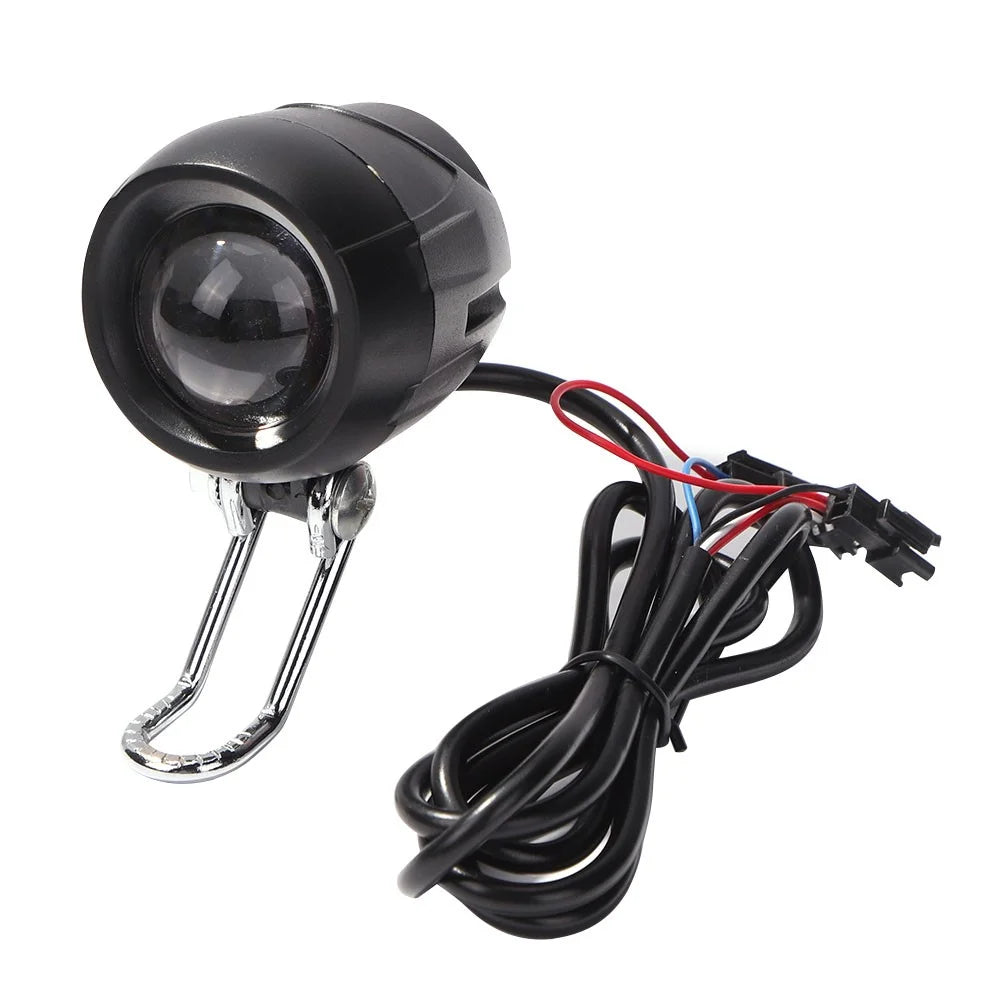 For KUGOO M4 10inch Electric Scooter Front Lamp 24-48V LED Light with Horn Accessory - 2