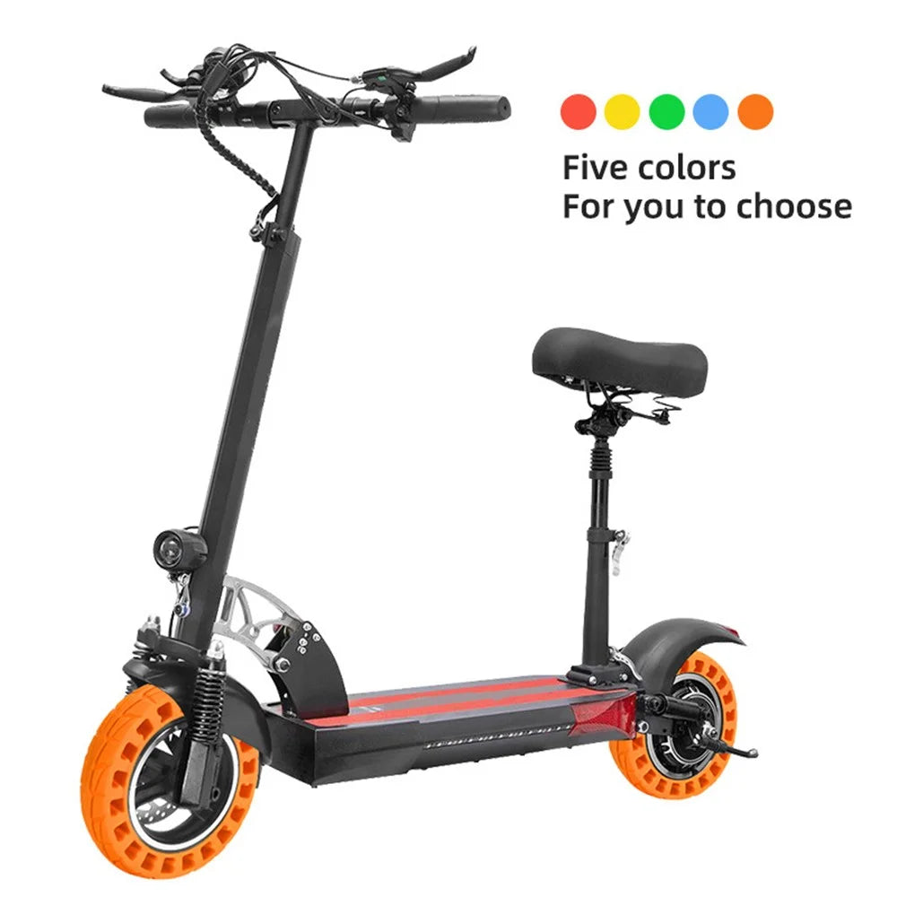 For Kugoo M4 Electric Scooter 10-Inch 48V 500W Tire Motor Wheel Hub Kit Anti-slip Rubber E-scooter Tire Replacement - Orange - 2