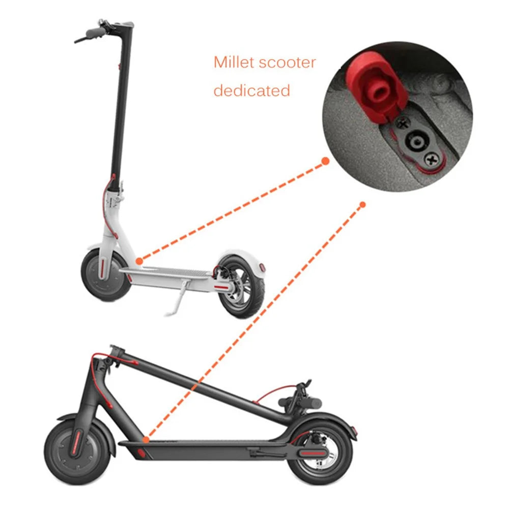 For Xiaomi M365 / Pro Charging Port + Waterproof Cover Electric Scooter Replacement Part - 2