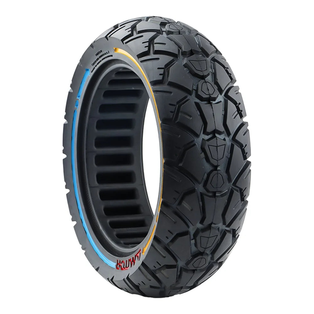 AMITOR 10x3 10-Inch Scooter Replacement Wheel Colored Line Decor Rubber Tire for 53.5mm Slot - 2