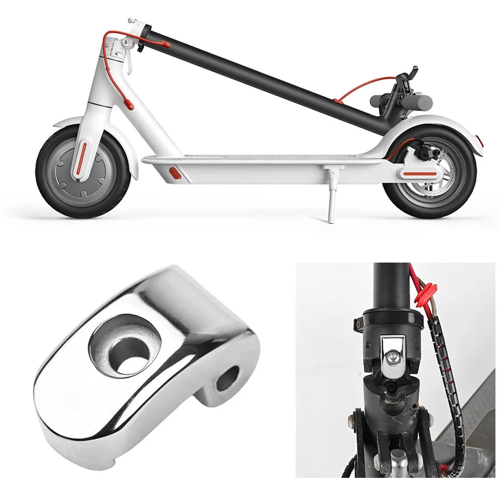 LYXM157 For Xiaomi M365 Electric Scooter Front Folding Hook Lock 304 Stainless Steel Buckle Latch Kit - Silver - 2