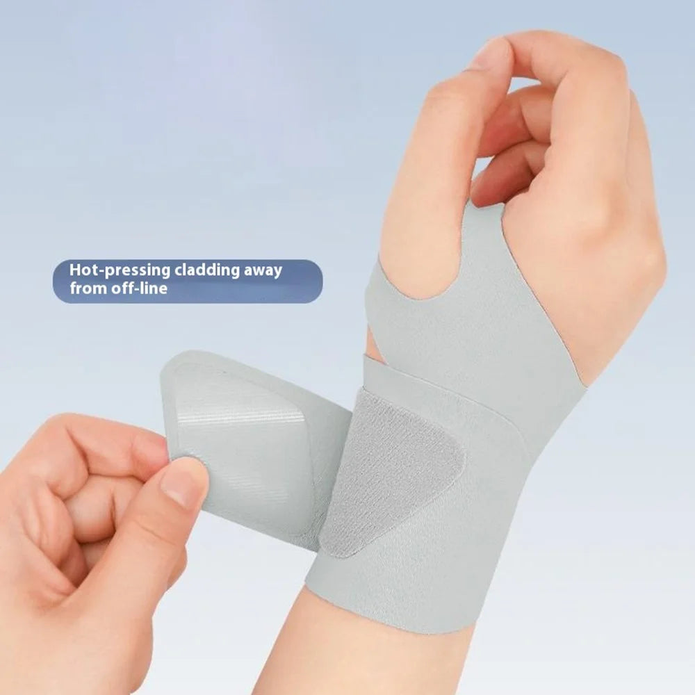 AOLIKES 7935 1Pc Wrist Guard Sprained Wrist Fixing Strap Sports Fitness Thin Summer Wrist Band - Black M - 4