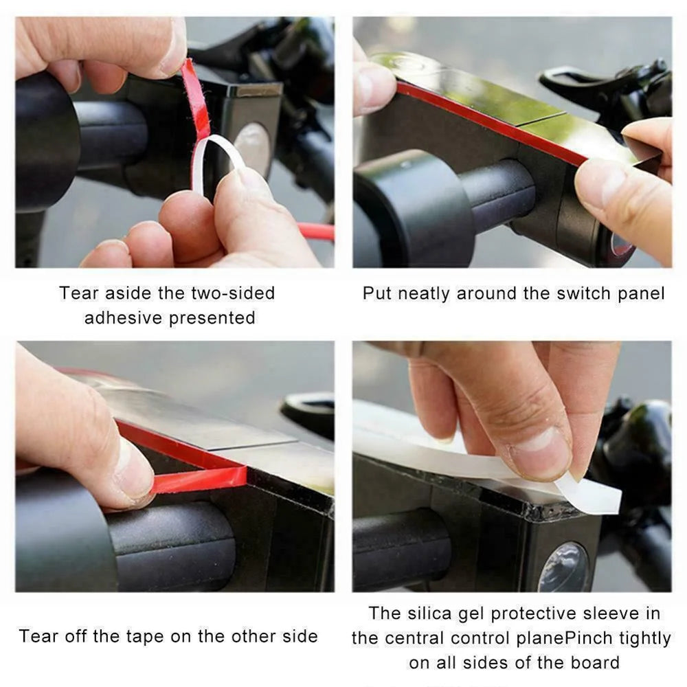 For Ninebot Max G30 Electric Scooter Waterproof Central Control Panel Silicone Cover Dash Board Protective Case - Blue - 4