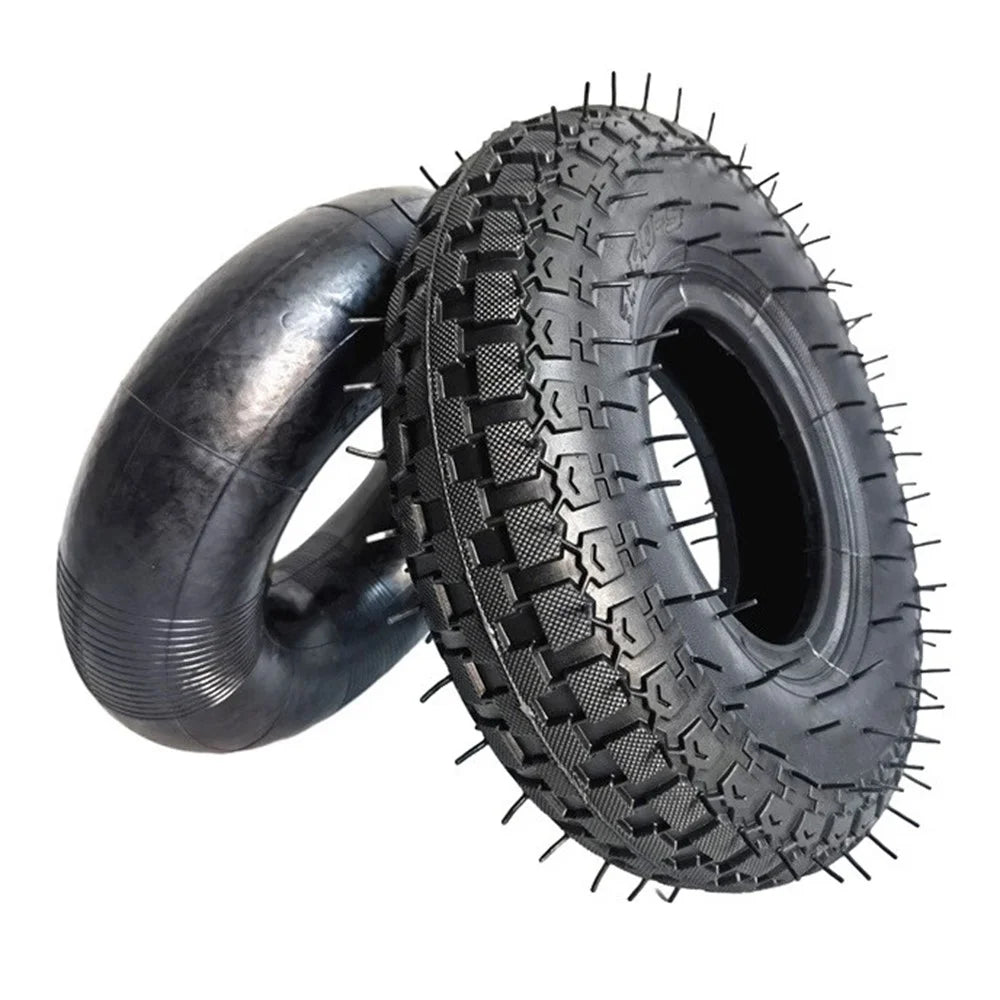 10-inch Electric Scooter Inner+Outer Tires Shock-absorbing Anti-slip Rubber Wheels - 2