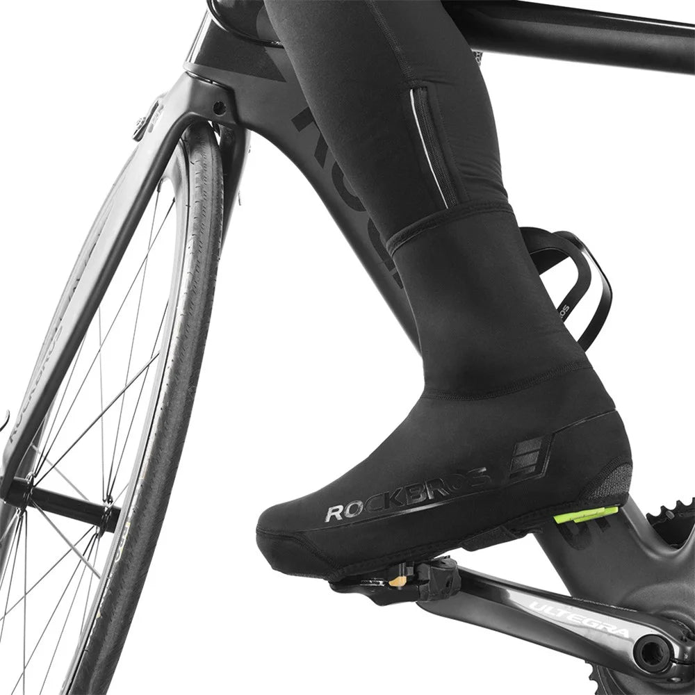 ROCKBROS LF1052 1 Pair Winter Road Cycling Shoe Covers Windproof Bicycle Overshoes Protectors - S - 2