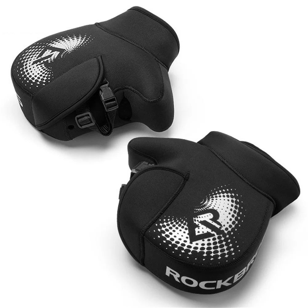 ROCKBROS D55 1 Pair Winter Motorcycle Handle Warm Cover Hand Protection Windproof Polar Fleece Gloves - 1