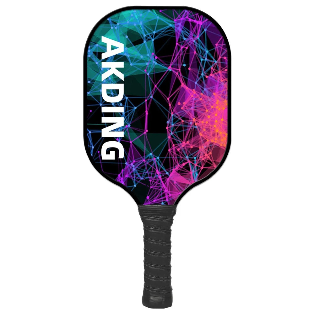 Poplar Wood Pickleball Paddle Set Lightweight Non-slip Handle with 2Balls and Storage Bag for Adult Kids - Vast Universe - 2