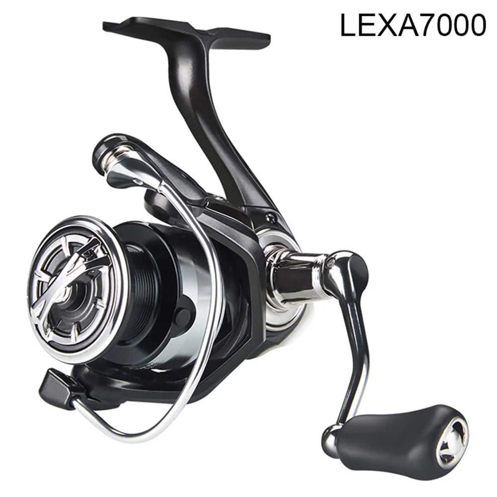 DEUKIO LEXA7000 Metal Powerful Fishing Reel Saltwater Smooth Spinning Reel with 3+1BB Bearing - 1