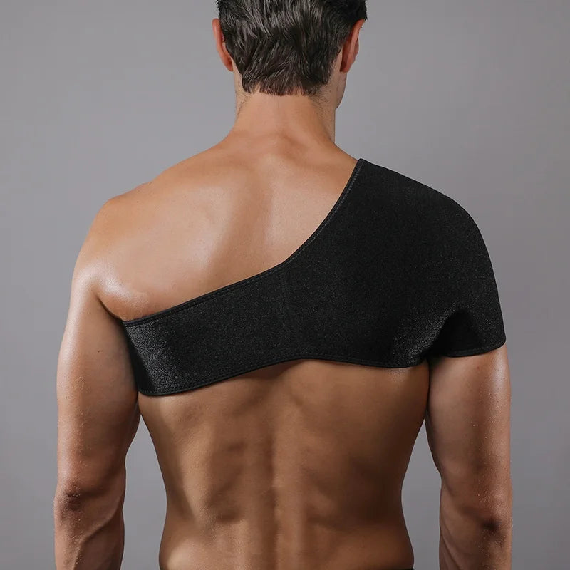 VBOSI 9138V Single Shoulder Support Adjustable Sports Shoulder Brace for Basketball Fitness - Black - 6