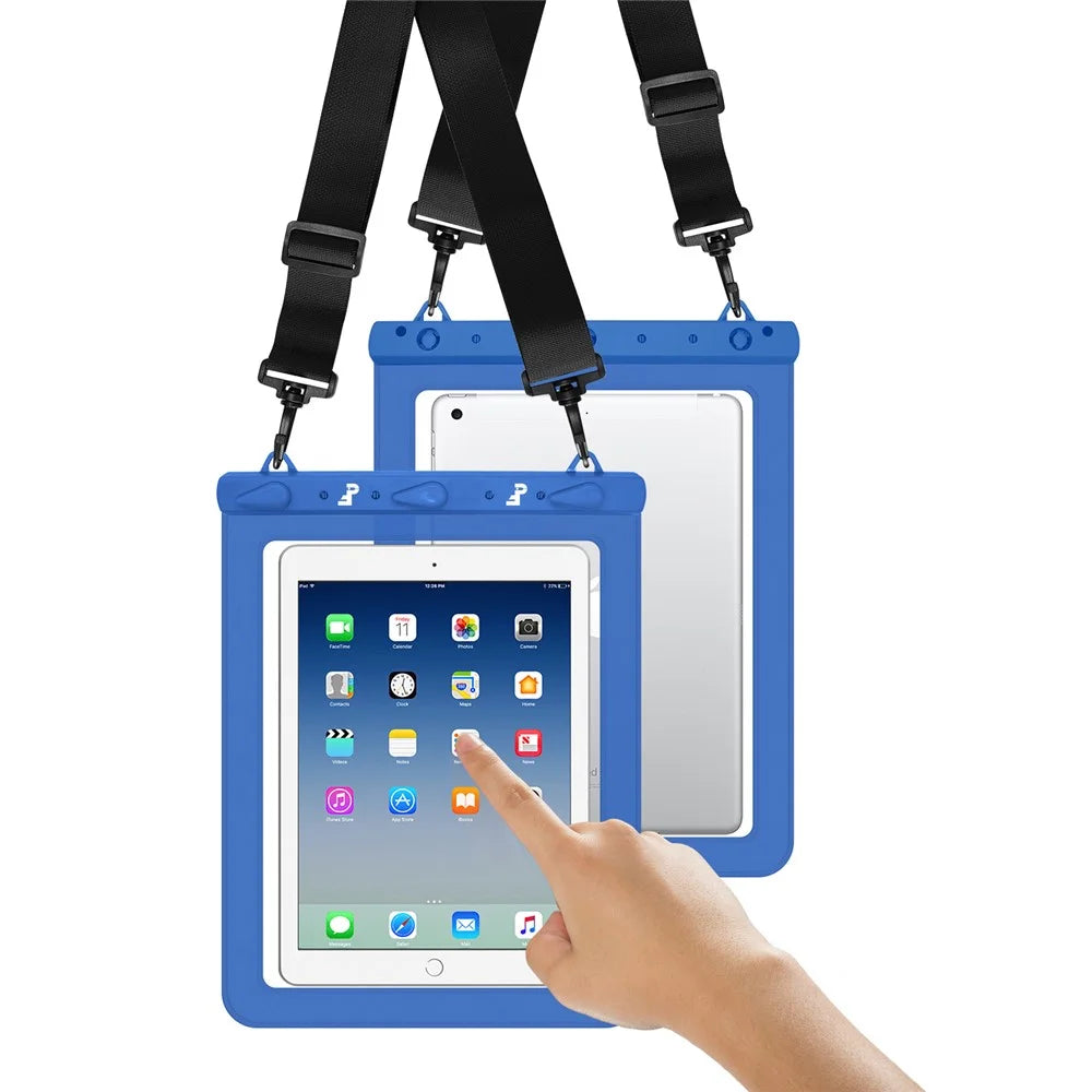 PICTET.FINO RH02 IPX8 Waterproof Bag for 13-inch Tablet Touch Screen 30m Underwater Pouch - Blue - 2