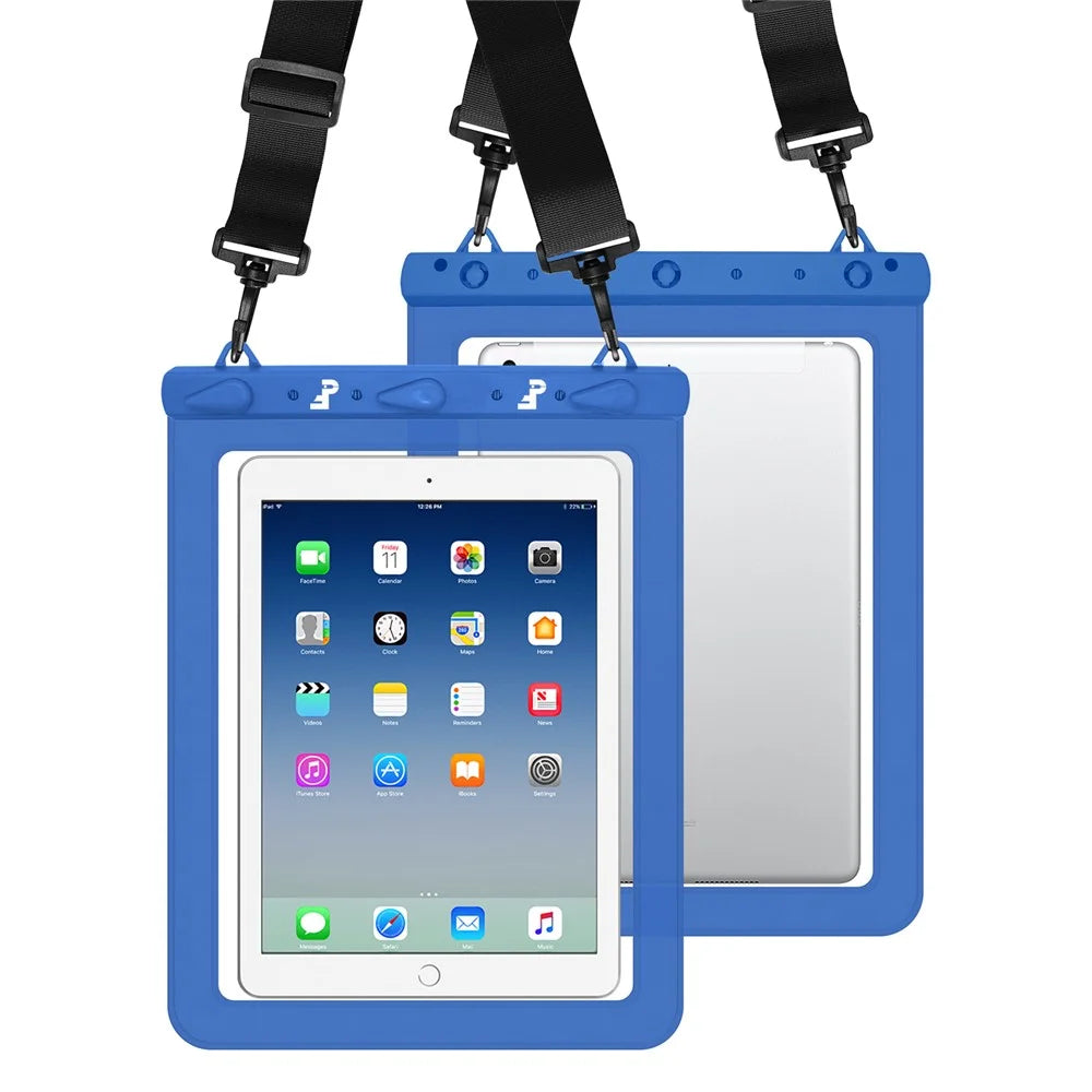 PICTET.FINO RH02 IPX8 Waterproof Bag for 13-inch Tablet Touch Screen 30m Underwater Pouch - Blue - 3