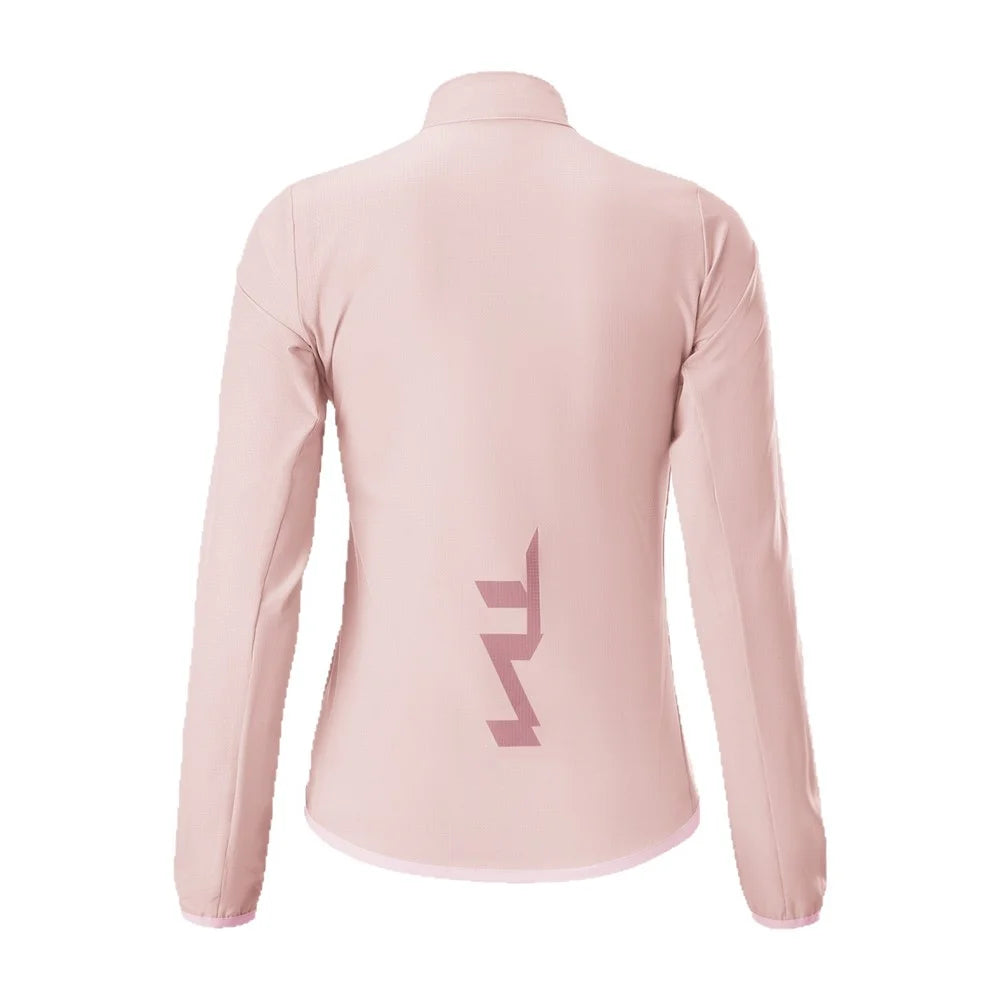 ROCKBROS TVI Series Women Cycling Sports Windbreaker Long Sleeve Breathable Windproof Jacket, Size S - Pink - 3