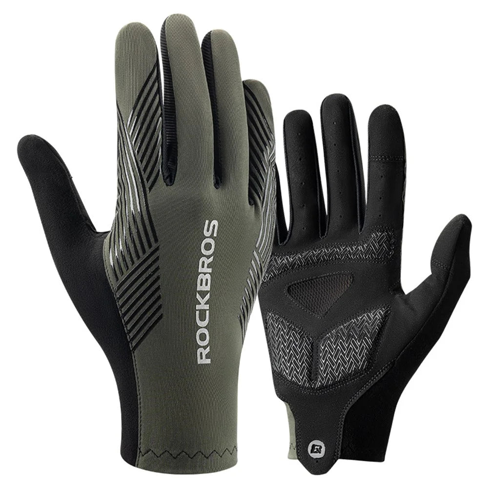 ROCKBROS S310 Cycling Gloves Touch Screen Bike Full Finger Gloves Non-slip SBR MTB Bicycle Gloves - S - 2