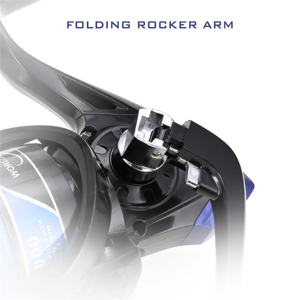 LEO 28265 YF10000 Large Capacity Spinning Reels Lightweight Ultra Smooth Powerful Fishing Reels - Black - 5
