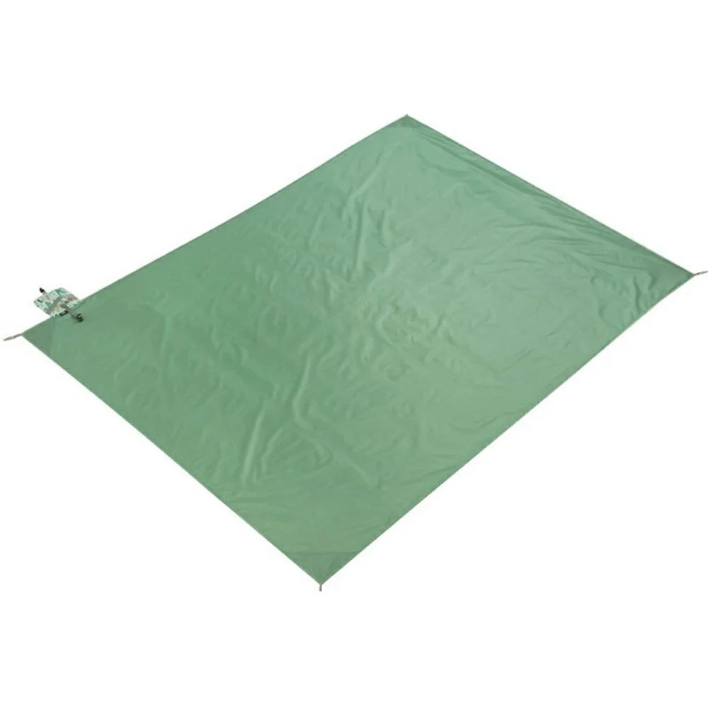 YSD-80626 Outdoor Picnic Blanket 150 x 210CM Beach Ground Mat Portable Waterproof Sand Mat for Camping / Hiking - Green / Plant - 2