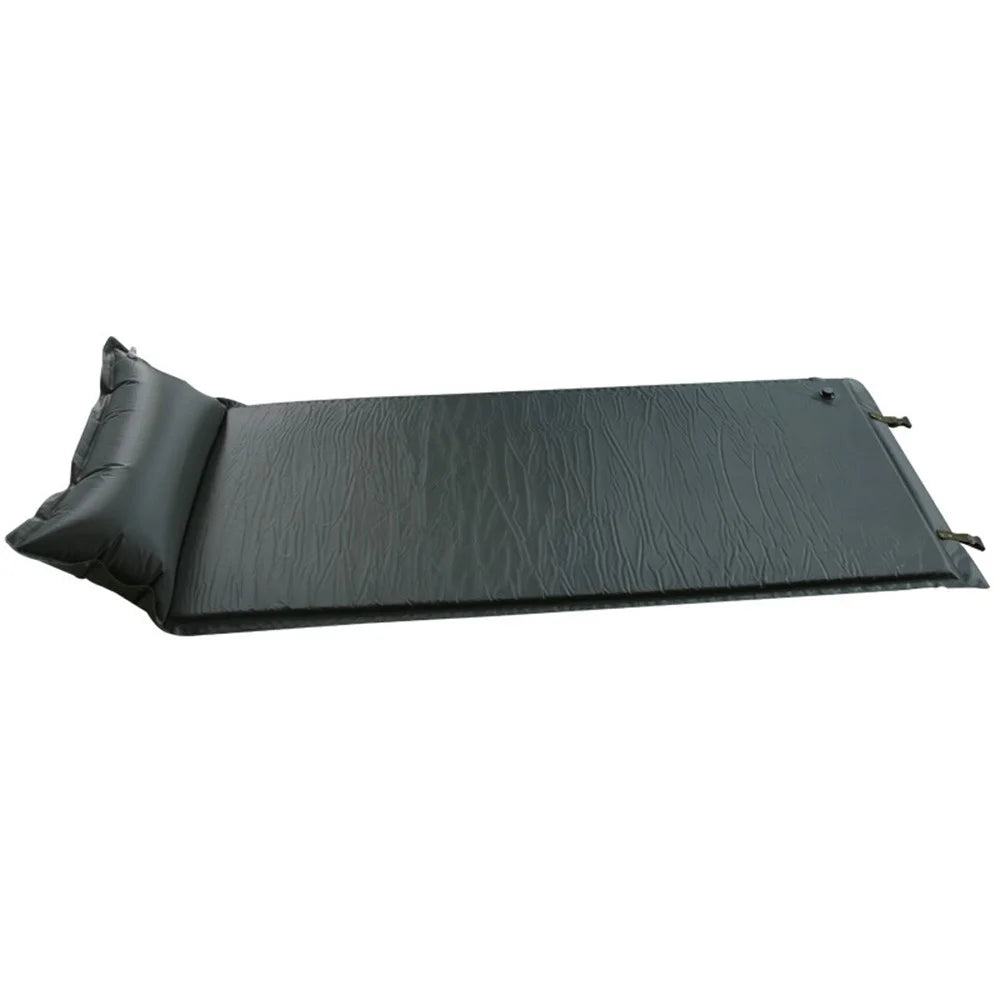 cqdjl001 Camping Sleeping Pad Auto Inflatable Sleeping Mat with Pillow Built-in Pump for Backpacking, Hiking, Tent, Traveling - 2