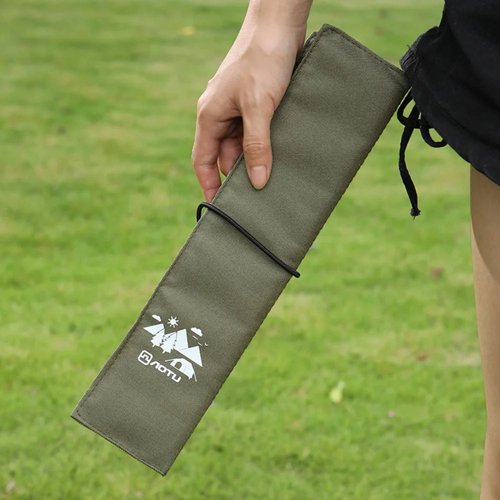 AOTU Portable Moisture-proof Seat Mat Oxford Cloth+EPE Outdoor Camping Picnic Seating Pad - Army Green - 3