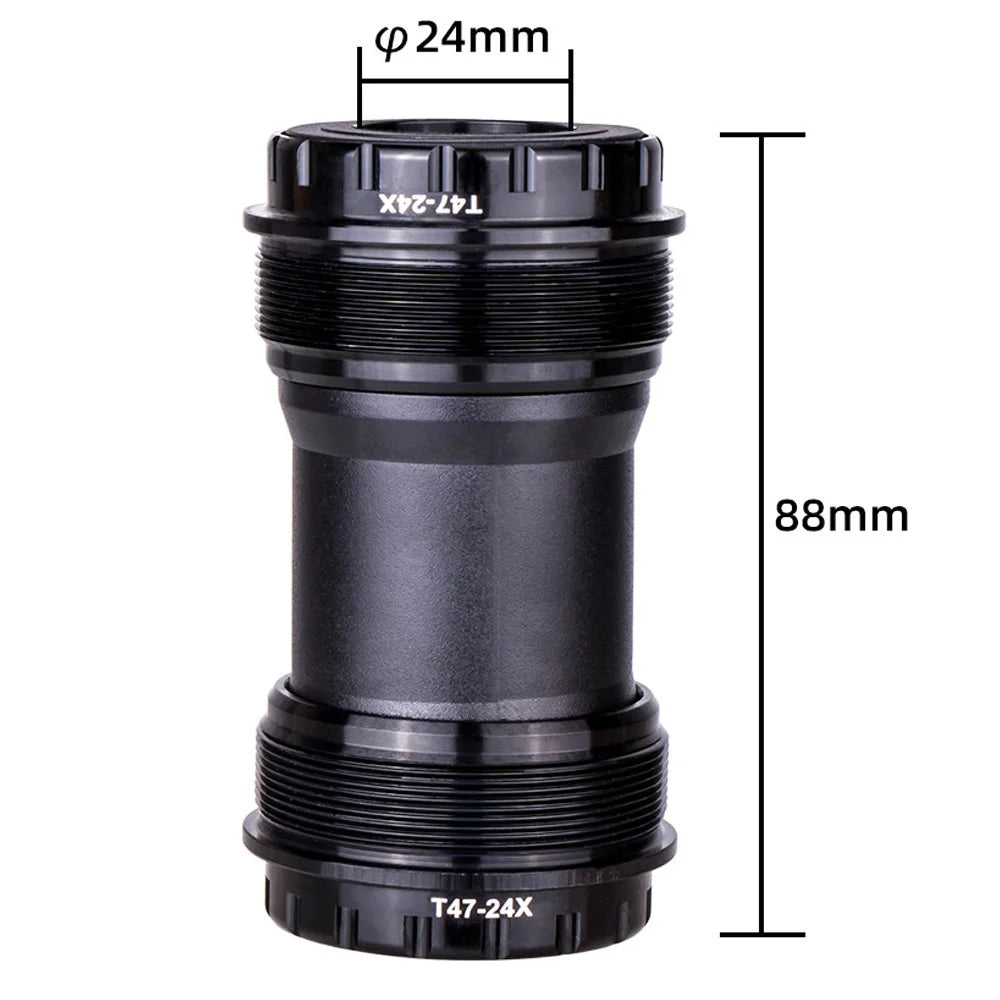 ZTTO T47 24mm Inner Diameter Aluminum Alloy Threaded Bearing Bike Bottom Bracket - T47-24X External - 6