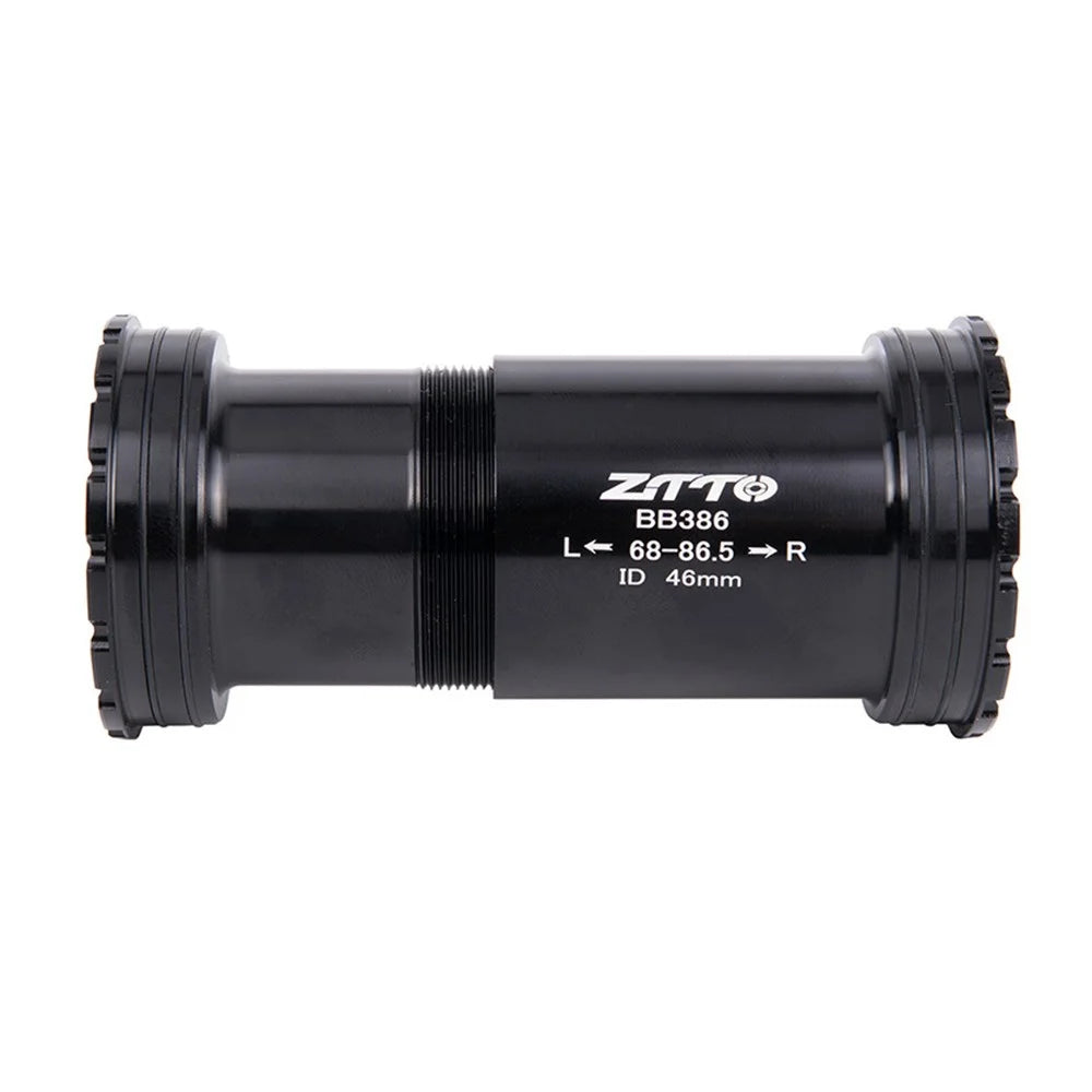 ZTTO BB386 Bicycle Bottom Bracket for BB386EVO / PF30 68 / 73 / 86mm 46mm Frame Shell 30mm Spindle Crankset Part - Ceramic Black - 2