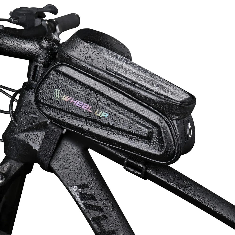 WHEEL UP 050 Reflective Safe Cycling Bag Waterproof Saddle Bag Touch Screen 7.0" Phone Case - 2