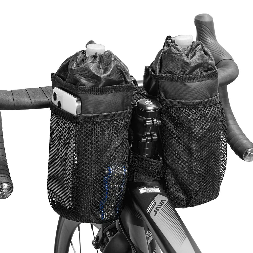BAG010 20x10.5x10.5cm Water Bottle Storage Bag for Bicycle, Bike Handlebar Bag (Size, L) - 2