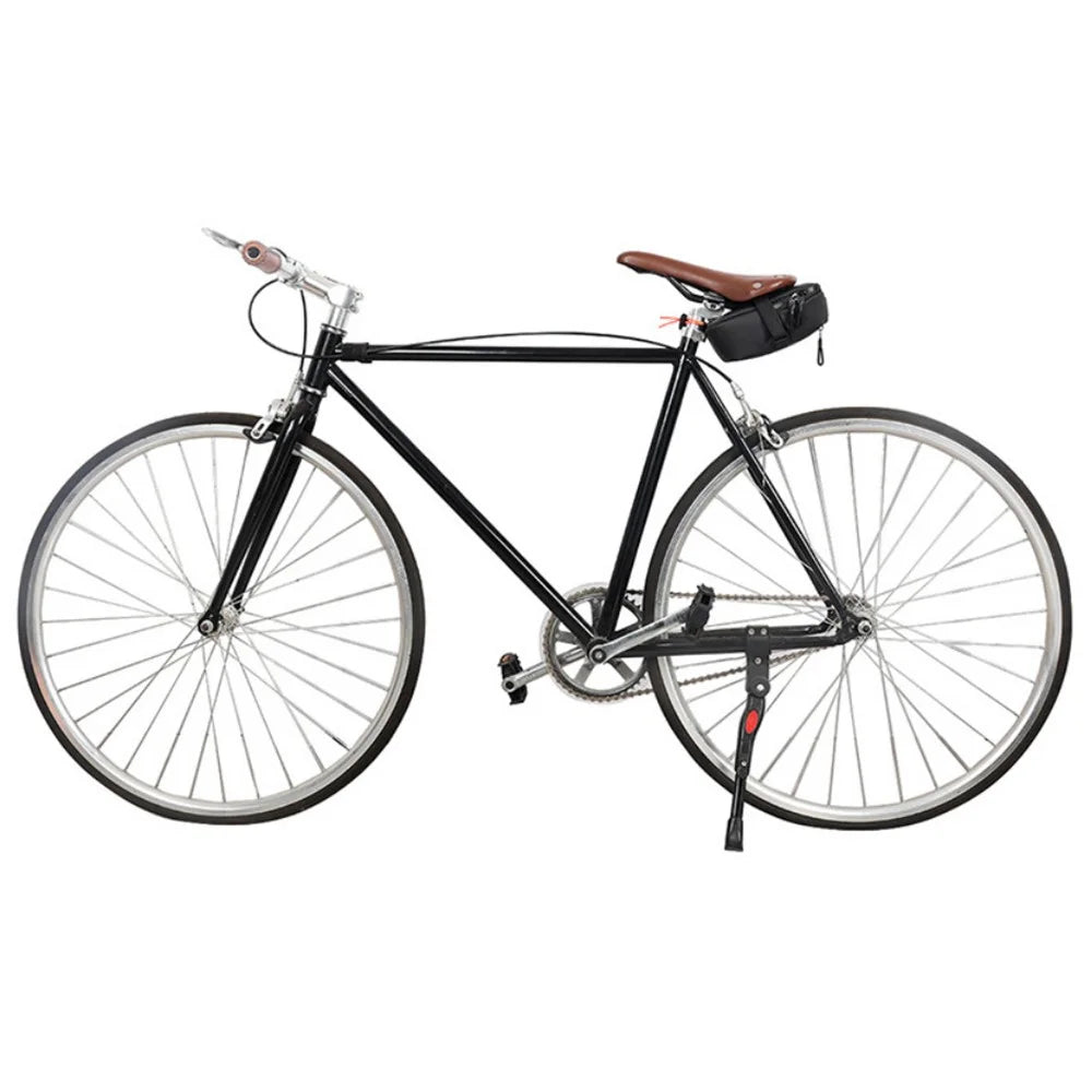 RZAHUAHU Bike Saddle Bag Capacity Expandable 900D Fabric Bicycle Storage Bag - Black - 3