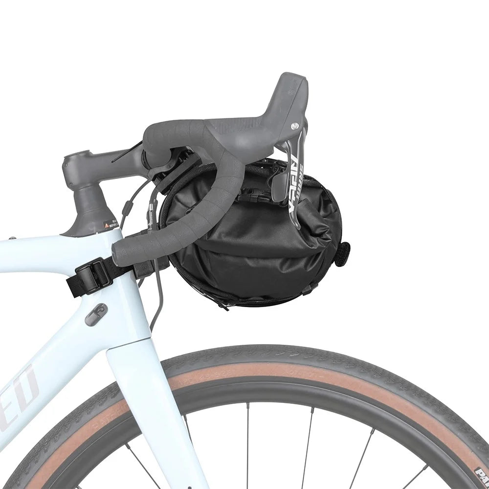 RHINOWALK Wilderness Series 8L Bike Handlebar Bag Waterproof 420D Nylon Bicycle Dry Bag - Black+Yellow - 3