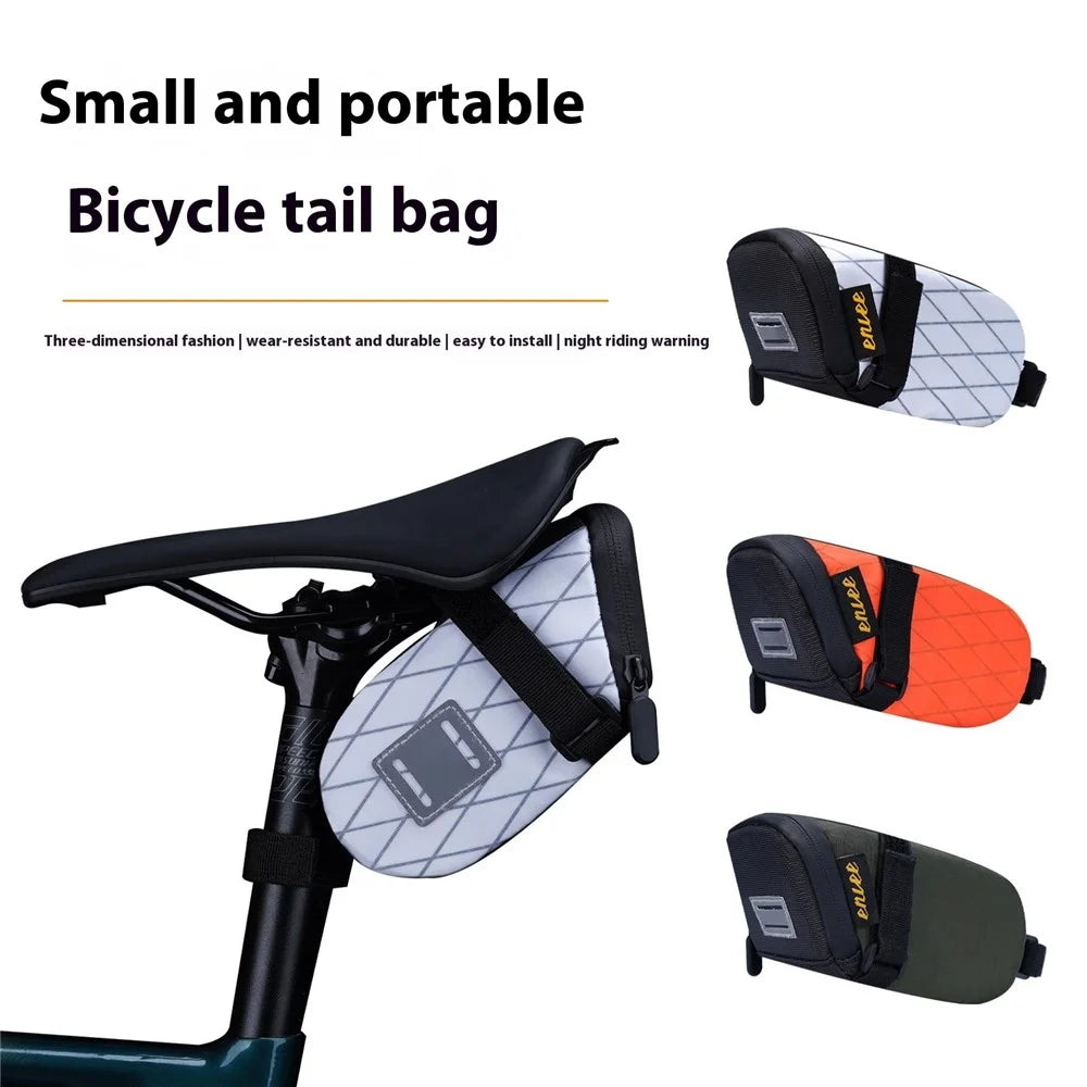 ENLEE E2493 Waterproof Bicycle Saddle Bag for MTB, Road Bikes Quick Release Tool Pouch - Orange - 2