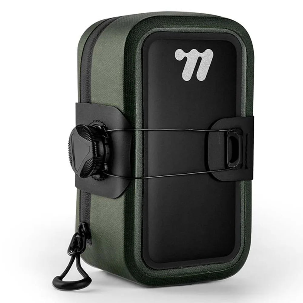 WEST BIKING YP0707394 Bike Saddle Bag Self Locking Waterproof Bicycle Seat Pack Portable Tool Storage Pouch - Green - 1