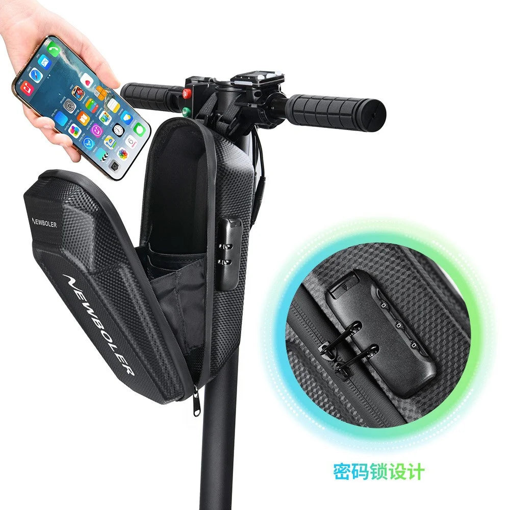 NEWBOLER BIKF-BAG240 5L Electric Scooter Handlebar Bag EVA Hard Shell Password Lock Balance Bike Storage Bag - 5