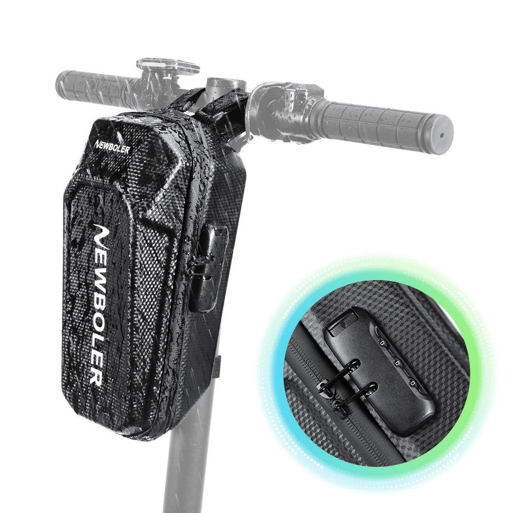 NEWBOLER BIKF-BAG240 5L Electric Scooter Handlebar Bag EVA Hard Shell Password Lock Balance Bike Storage Bag - 6