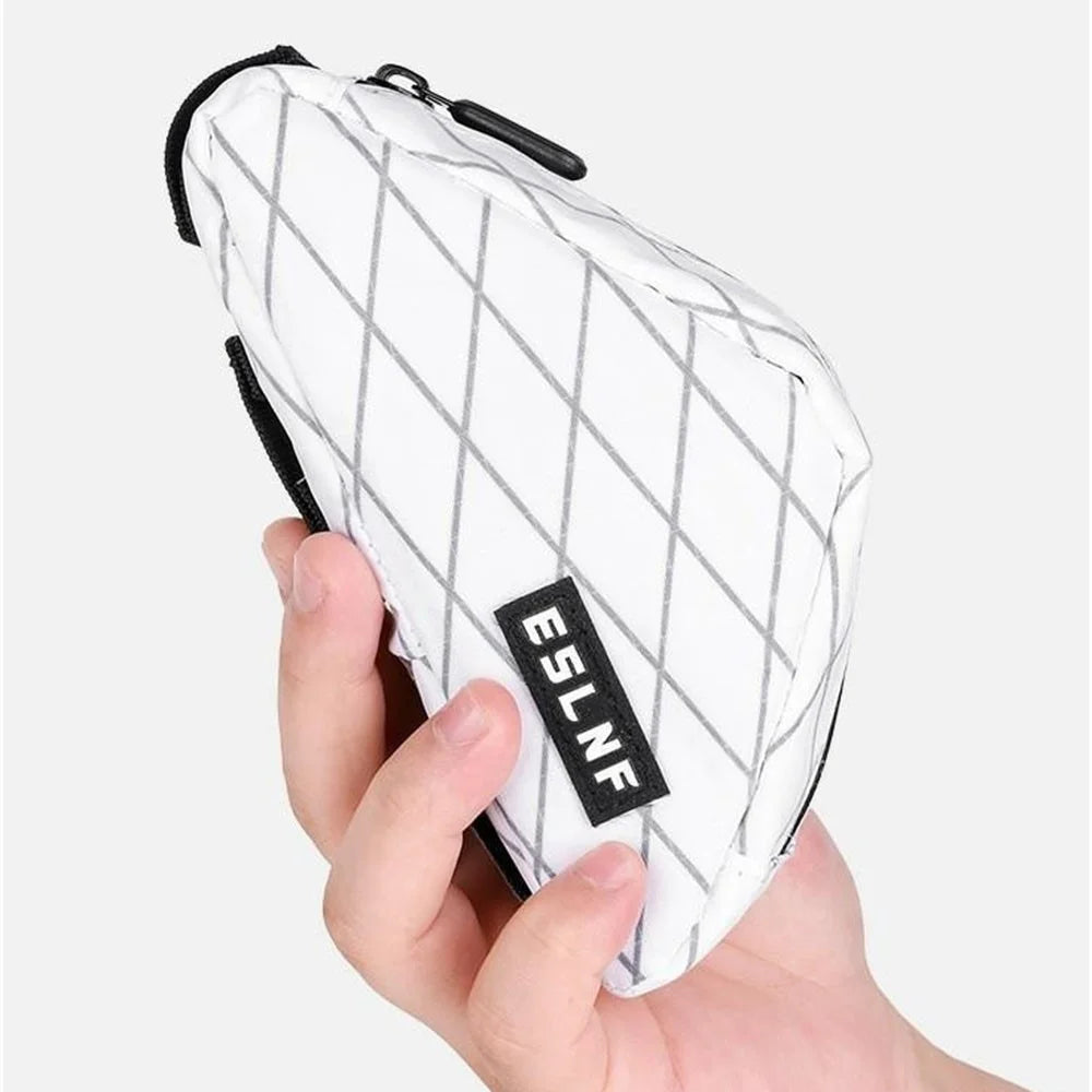 ESLNF Bicycle Mini Triangle Saddle Bag Mountain Road Bike Nylon Polyester Top Tube Storage Pack - 5