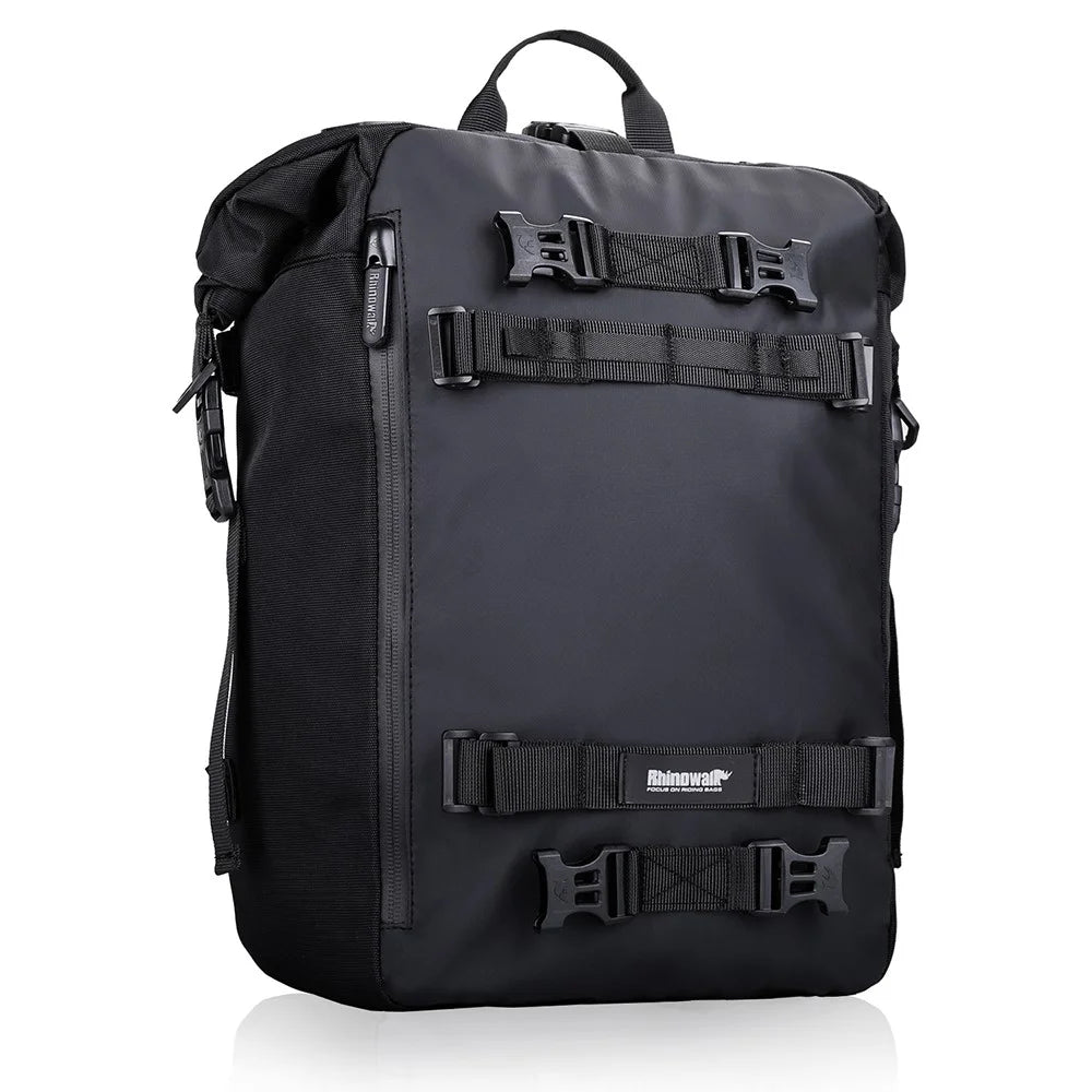 RHINOWALK MT216 20L Cycling Motorcycle Fuel Tank Bag Shoulders Backpack Multifunctional Motorbike Seat Side Bag Tail Accessories Bag - Black - 2
