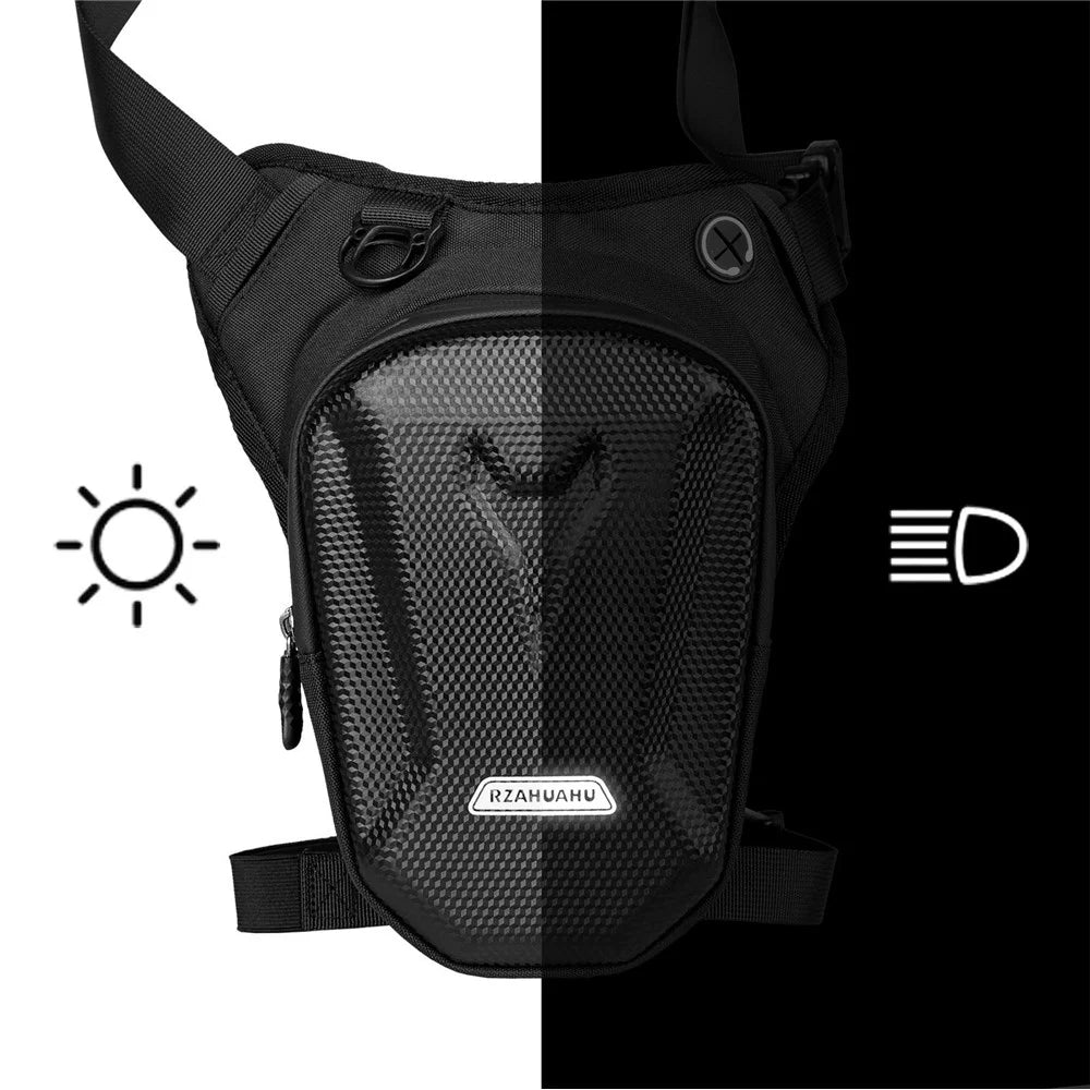 RZAHUAHU Leg Mounted Bag Waterproof EVA Military Tactical Drop Leg Pouch Bag Waist Bag Outdoor Bike Cycling Hiking Thigh Bag - 4