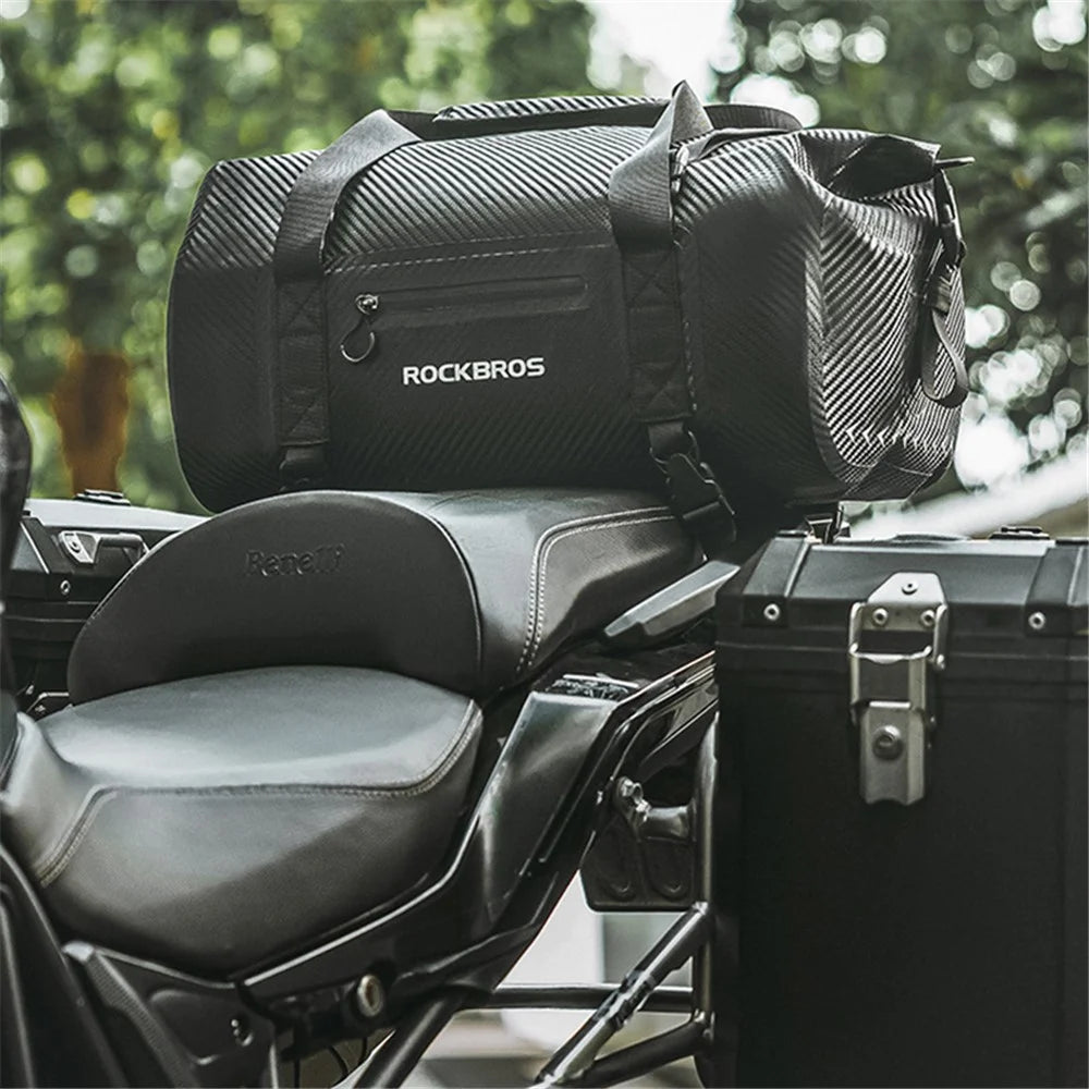 ROCKBROS AS-118 60L Motorcycle Tail Pannier Pack Waterproof PVC Bike Rear Bag - 3
