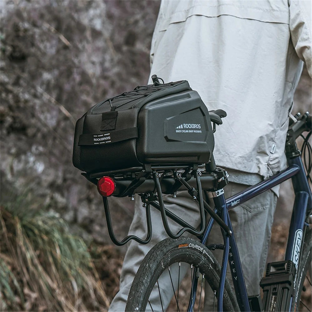 ROCKBROS A26 Bicycle Tail Bag Multi Function Mountain Road Saddle Bag with Rain Cover Cycling Accessories - 3