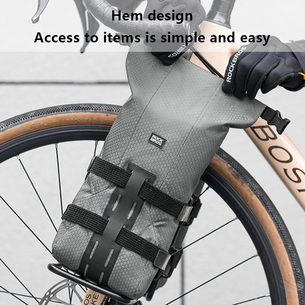 ROCKBROS W013 Bike Front Fork Bag Road MTB Bicycle Cycling Front Fork TPU Storage Bag - 3