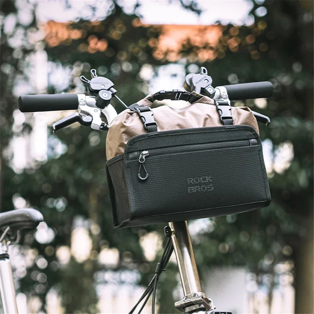 ROCKBROS W008 Bicycle Handlebar Hanging Bag Waterproof Detachable Bike Front Storage Bag - 2