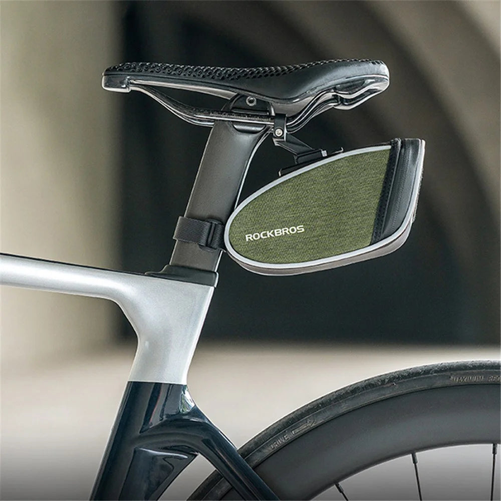 ROCKBROS C52-1 0.45L Bike Seatpost Rear Storage Pouch Bicycle Saddle Bag, Bracket Type - 7