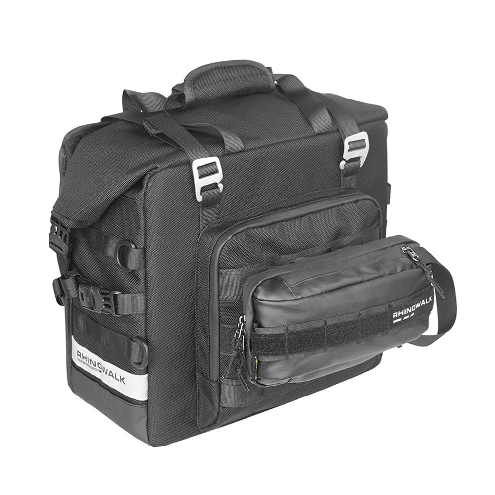 RHINOWALK MTR2050 25L Quick Release Motorcycle Side Bag Waterproof Polyester Motorbike Pannier Storage Bag - 3