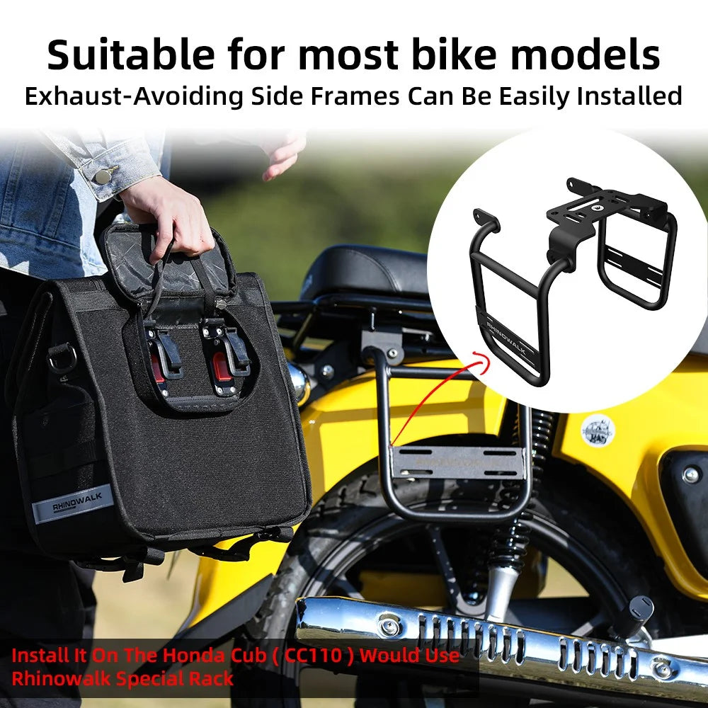 RHINOWALK MTR2013 Outdoor Bicycle Front Frame Storage Bag 13L Polyester Bicycle Front Handlebar Bag - 5