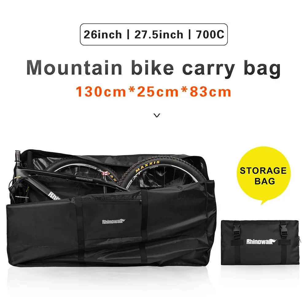 RHINOWALK RM263 27.5 inch Folding Bike Bag Bicycle Carry Bag Bike Transport Case - 2