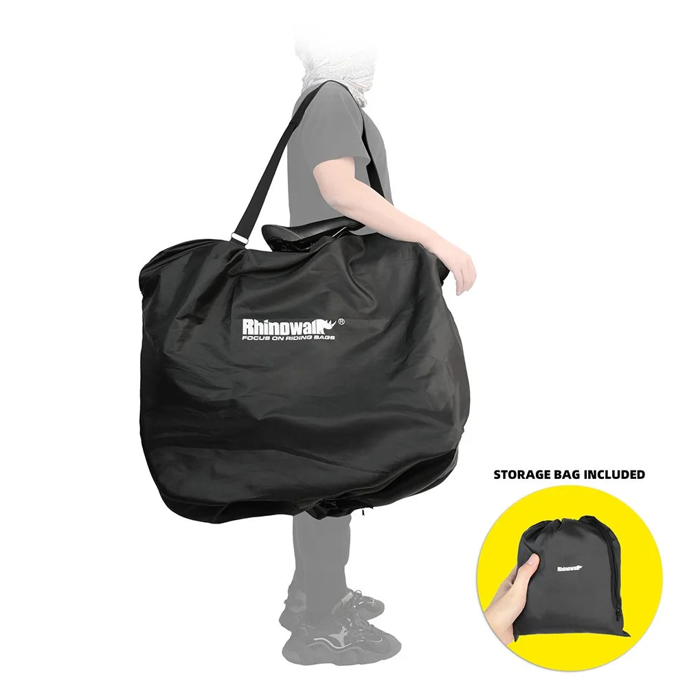RHINOWALK RF204 Folding Bike Bag 20-Inch Bicycle Carrying Case Polyester MTB Transport Bag - 2