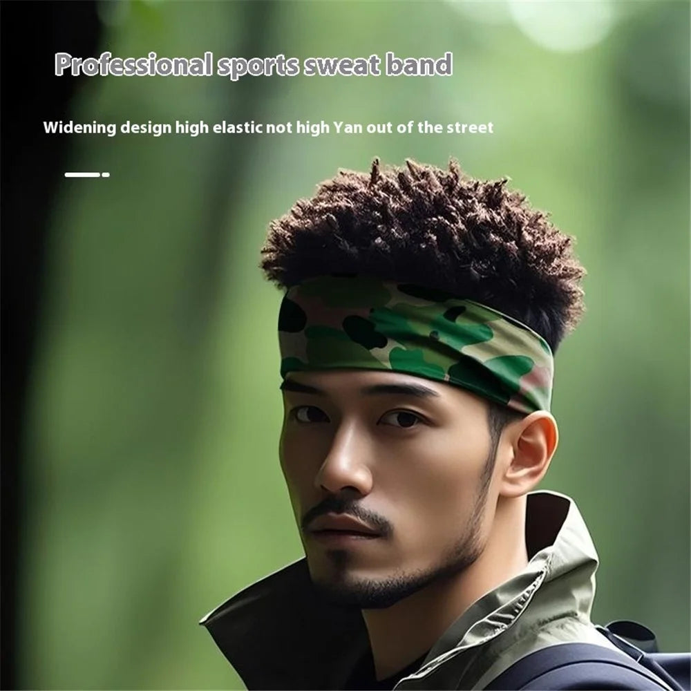 Sweat Wicking Outdoor Sports Wide Headband for Yoga / Cycling / Running Breathable Sweatband - MCFD-027 - 3